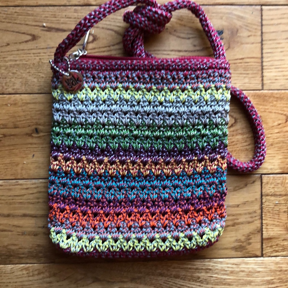 The Sak rainbow colored crossbody purse